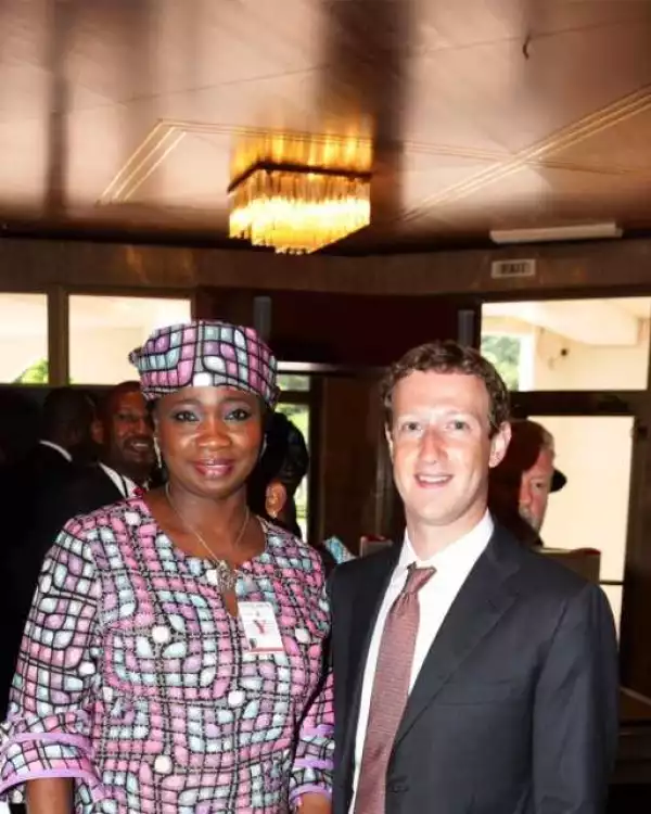 Photos: The Handshake Between Abike Dabiri-Erewa& Mark Zuckerberg As They Meet